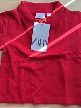 Zara Red Kids Polo Button-Down Shirt